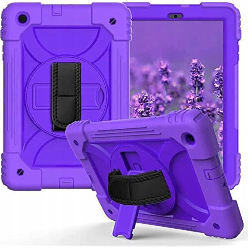 Funda para Samsung Galaxy Tab A 10.1" con correa de hombro Morado