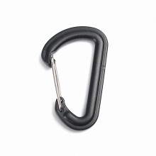 5 Pack Plastic D Ring Carabiners Keychains Spring Hooks for Camping Hiking