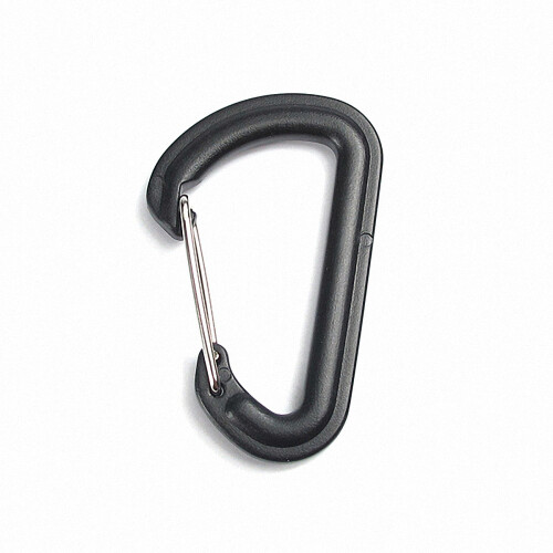 5 Pack Plastic D Ring Carabiners Keychains Spring Hooks for Camping Hiking