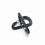 5 Pack Plastic D Ring Carabiners Keychains Spring Hooks for Camping Hiking 7