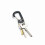 5 Pack Plastic D Ring Carabiners Keychains Spring Hooks for Camping Hiking 12