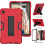 Funda para Samsung Galaxy Tab A 8.4” blindada con soporte roja 4