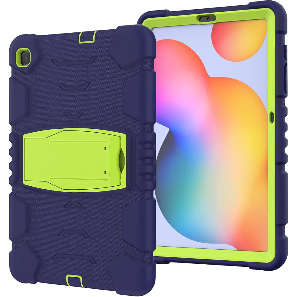 Samsung Tab A 8.4" Rugged Case - Heavy-Duty Shockproof Cover With Built-In Kickstand For Kids & Adults In Navy Blue 5906792674137
