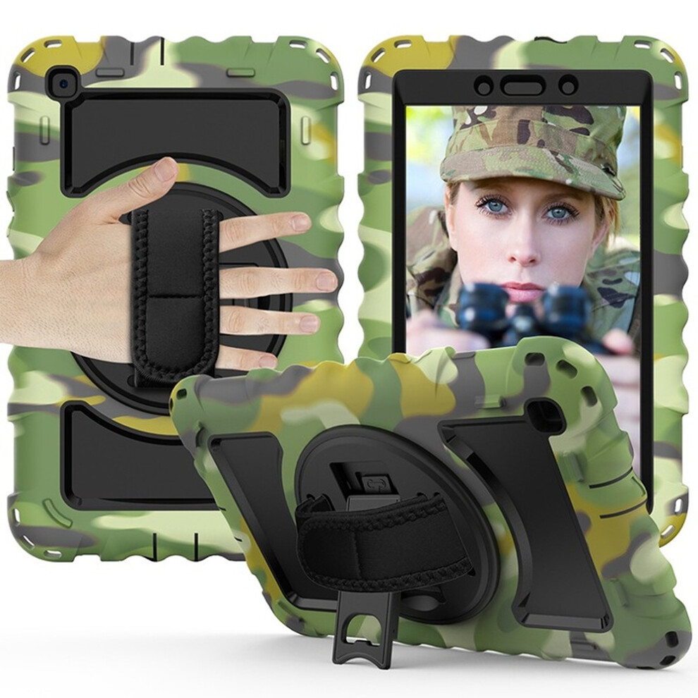 Samsung Galaxy Tab A 8.0" Case - Rugged Shockproof Cover With 360 Kickstand, Hand Grip & Shoulder Strap 5906792674229