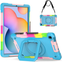 Funda para iPad Mini 6 de 8.3" con soporte y correa para el hombro colorida