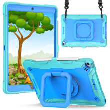 Funda para iPad Mini 6 8,3" con soporte y correa para el hombro azul