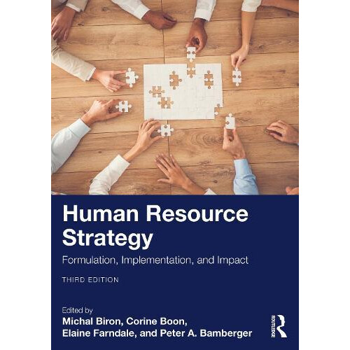 Human Resource Strategy by Bamberger Peter A. Tel Aviv University Isra