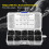 Durable M3 Black Alloy Steel Hex Socket Flat Head Screws 720pcs 6