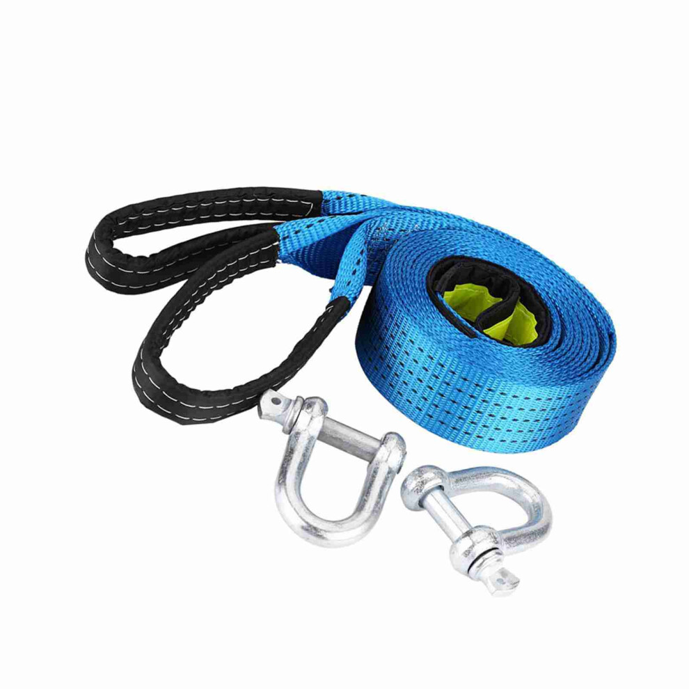 Car Tow Rope 8 Ton Road Recovery Towing Cable With Reflective Strips 5M 4651362950678