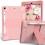 Funda para iPad 8 10,2" Blindada con Soporte y Espacio para el Lápiz Rosa 1
