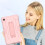 Funda blindada para Samsung Galaxy Tab A 8.4" con soporte Rosa 4
