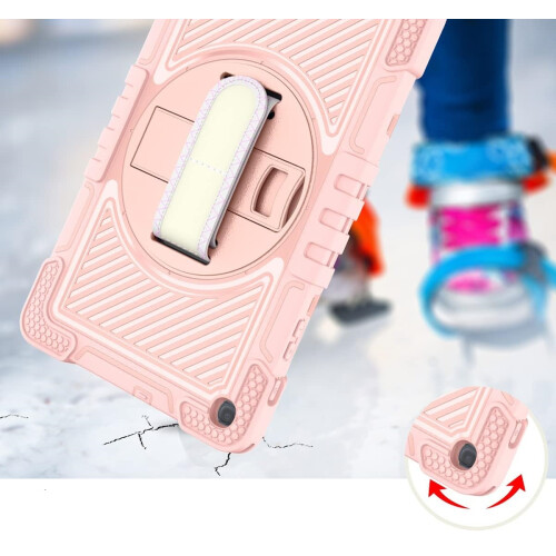 Funda para Samsung Galaxy Tab A 8.0" con correa para el hombro Rosa 1