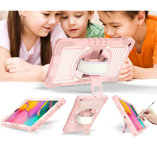Funda para Samsung Galaxy Tab A 8.0" con correa para el hombro Rosa 2
