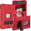 Funda para iPad 9/8/7 10.2" Acorazada con Soporte Rojo 1
