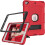 Funda para iPad 9/8/7 10.2" Acorazada con Soporte Rojo 4