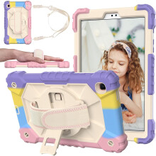 Funda para Samsung Galaxy Tab A 8.0" con soporte y correa para el hombro colorida
