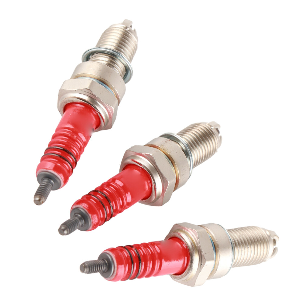 3Pcs D8tc Spark Plugs 3 Electrode For 125Cc-250Cc Motorbike Atv 4191362951584