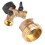 Solid Brass Y 2-Way Water Tap Connector with Individual Shutoffs 9
