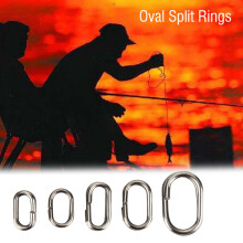 180Pcs Stainless Steel Split Rings Set for Fishing Tackle, Multi-Size