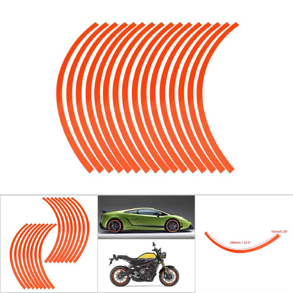 Universal Car & Motorcycle Wheel Reflective Pinstripe Decal Tape 6 Colors 5051362952105