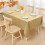 Nappe lavable et imperméable Doré 140x200cm Résistante aux taches 6