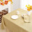 Nappe lavable et imperméable Doré 140x200cm Résistante aux taches 2