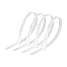 Lot de Serre-Câbles Résistants Blancs 100 pièces 20 x 4,8 cm
