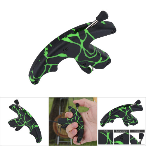 Green Archery Release Aid for Compound & Recurve Bows, 7x11x2cm 2