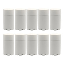 Pack of 10 Recyclable PP Cylinders Frosted Finish Sun Blocking