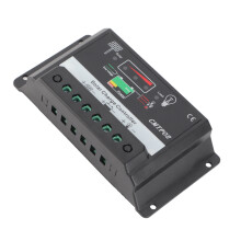 Portable Solar Charge Controller 30A 12/24V ABS Black 13.2x7x3cm