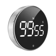 Minuteur de cuisine numérique, grand écran LCD avec fonction mémoire et minuterie rotative pour une utilisation facile, idéal pour la cuisine,