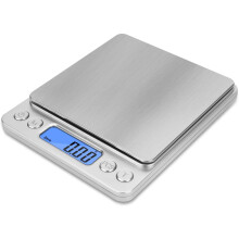 Bilancia digitale da grammi mini tascabile, design portatile aggiornato con struttura in acciaio inossidabile, bilancia da cucina multifunzione ad