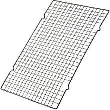 Grelha de resfriamento de metal para cozinha com grades de pequenos quadrados, arame de aço resistente para fluxo de ar uniforme e desempenho