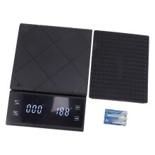 Balance à café de haute précision avec fonction minuteur, écran LCD rétroéclairé pour une lecture facile dans toutes les conditions