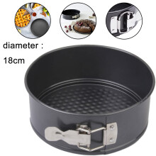 Non-stick belagt 9-tommers stekeform, karbonstål, avtakbar bunn, varmebestandig opptil 240 C, lekkasjesikker forsegling, hurtigutløsende klips,