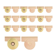 Invisible Magnetic Snaps Fasteners 10 Pairs Metal Magnetic-Gold