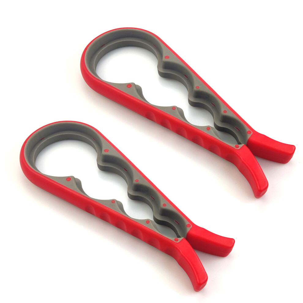 Multipurpose Tool With Adjustable Rubber Strap, Ergonomic And Non-Slip Design, For Tighten Bottle Jar And Can Opener, Ideal For Small Hands Or Seniors
