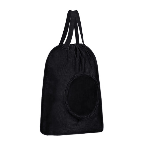 Tearproof Garment Bag Featuring Quick Tie Closure-Black