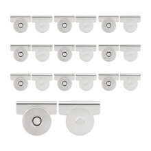 Invisible Magnetic Snaps Fasteners 10 Pairs Metal-silver
