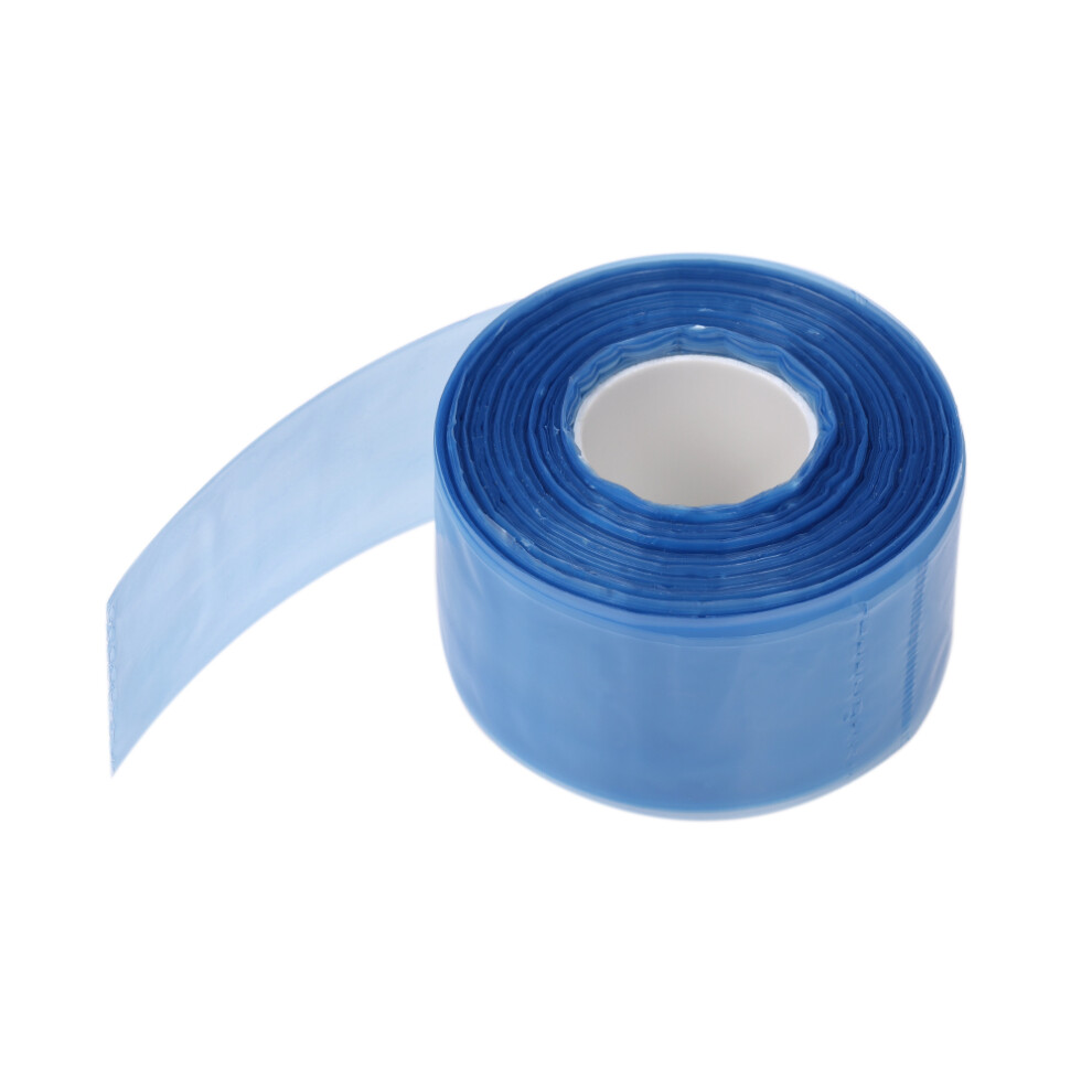 Unisex Blue 200Pcs Plastic Glasses Legs Covers For Hair Dyeing Diy