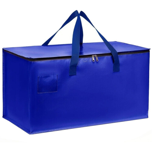 Recyclable Moving Organizer Bag Heavy Duty Waterproof For-Blue