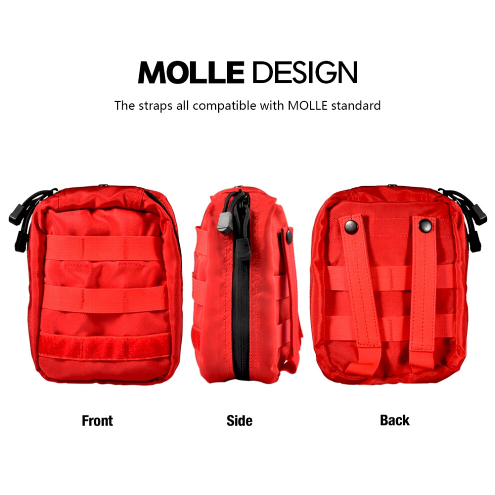 First Aid Medical Bag Pouch Backpack, 900D Waterproof, 20*14*8cm
