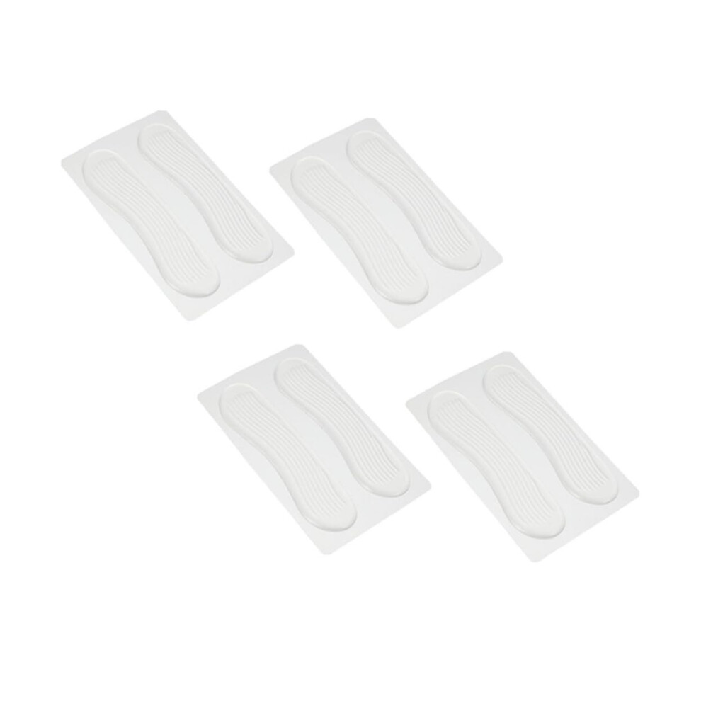 Transparent Gel Heel Pads 4 Pairs, AntiWear Cushions With Adhesion, Protective Heel Liners For Women, Prevent Slipping