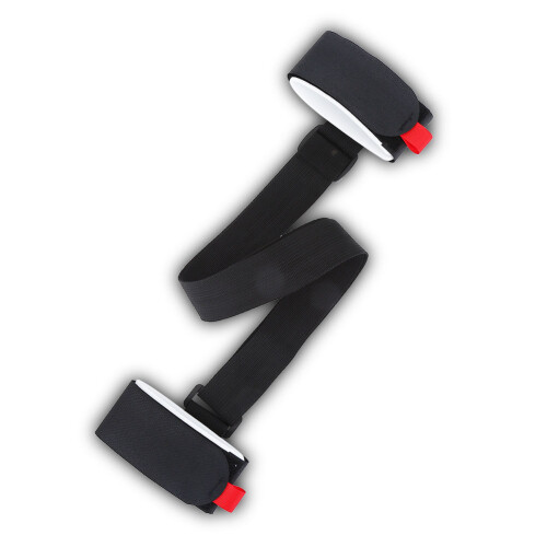 Robuster Nylonski- und Snowboard-Schultergurt 50-110cm Schwarz