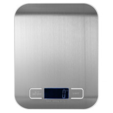 Balance de cuisine numérique portable avec plateau en acier inoxydable, capteur haute précision et balance électronique compacte pour la cuisine