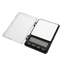 Mini balance numérique de haute précision, balance de poche portable en acier inoxydable avec conversion multi-unités pour un pesage précis en