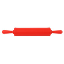 Rolo de silicone para massa, design excelente com cabos resistentes e superfície antiaderente para abrir massa suavemente, simples e fácil de usar