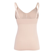Slim Khaki Breastfeeding Tank Top with Built-in Nursing Bra (L, 80D-85C)