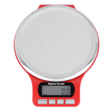 Bilancia da cucina digitale per cucine moderne, bilancia da cucina digitale con piatto rotondo e sensore ad alta precisione, compagna elettronica in