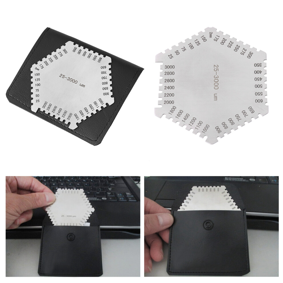High Accuracy 25-3000Um Stainless Wet Film Comb For Paint Thickness 6921362958812